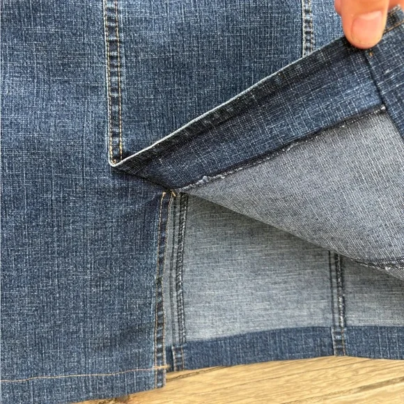 Tribal Stretch Denim Skirt – Size 12 - Picture 5 of 10